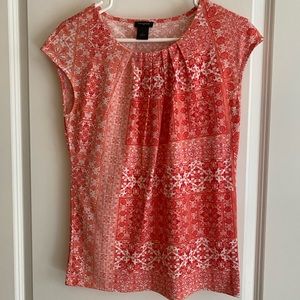 Ann Taylor short sleeved blouse size S